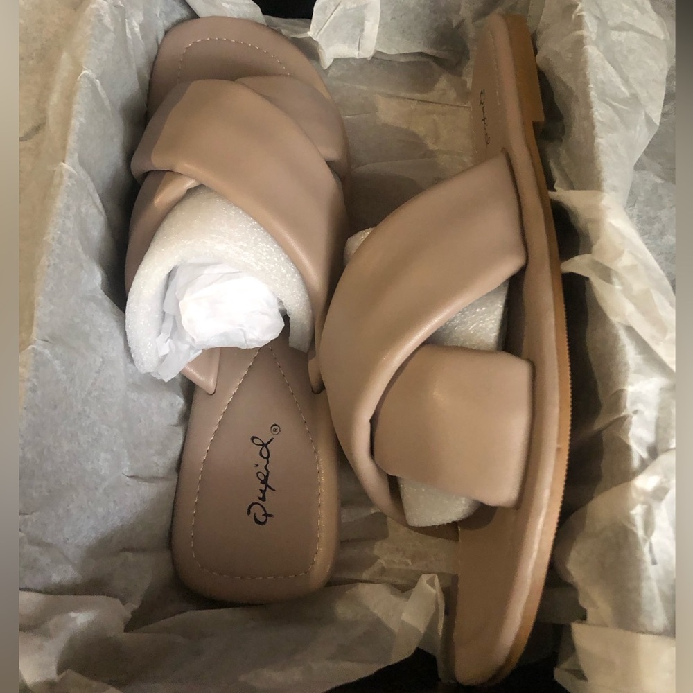Vici faux leather slip